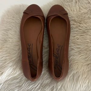 Brown Zodiac ballet flat shoes